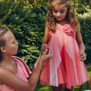 Φόρεμα με τούλι πορτοκαλί Abel & Lula