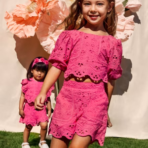 Σετ μπλούζα βερμούδα κέντημα Abel & Lula