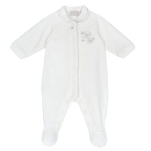 Oλόσωμο βελούδινο φορμάκι με τριαντάφυλλα Chicco