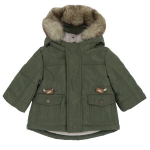 Μπουφάν λαδί παρκά για αγόρι Chicco