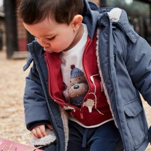 Βρεφικό μπουφάν μπλε ανοιχτό Mayoral