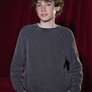 Πλεκτή γκρι μπλούζα Mayoral