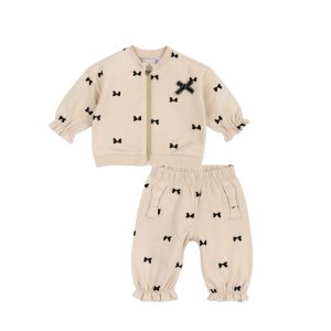 Βρεφικό σετ καμηλό με φιόγκους Chicco