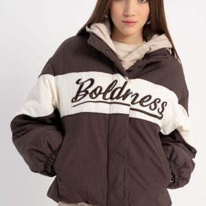 Μπουφάν καφέ Boldness RY