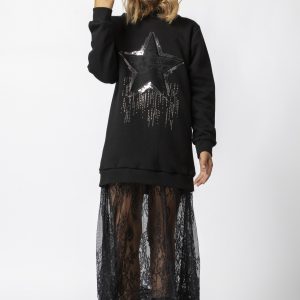 Σετ φούστα με δαντέλα και φούτερ Ge.ni.us