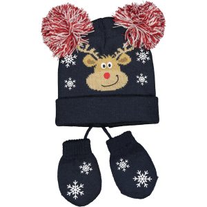 Σετ σκουφάκι με γάντια τάρανδος Birba